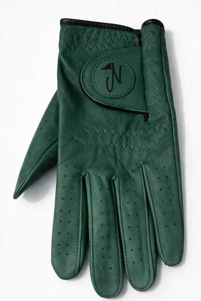 Nova Golf Glove in Forest, back view