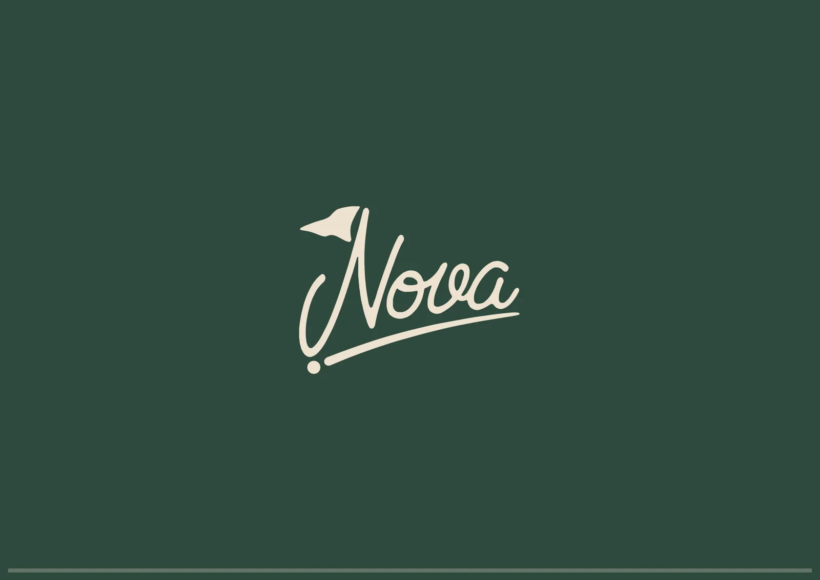 Nova Golf Club logo on Forest green